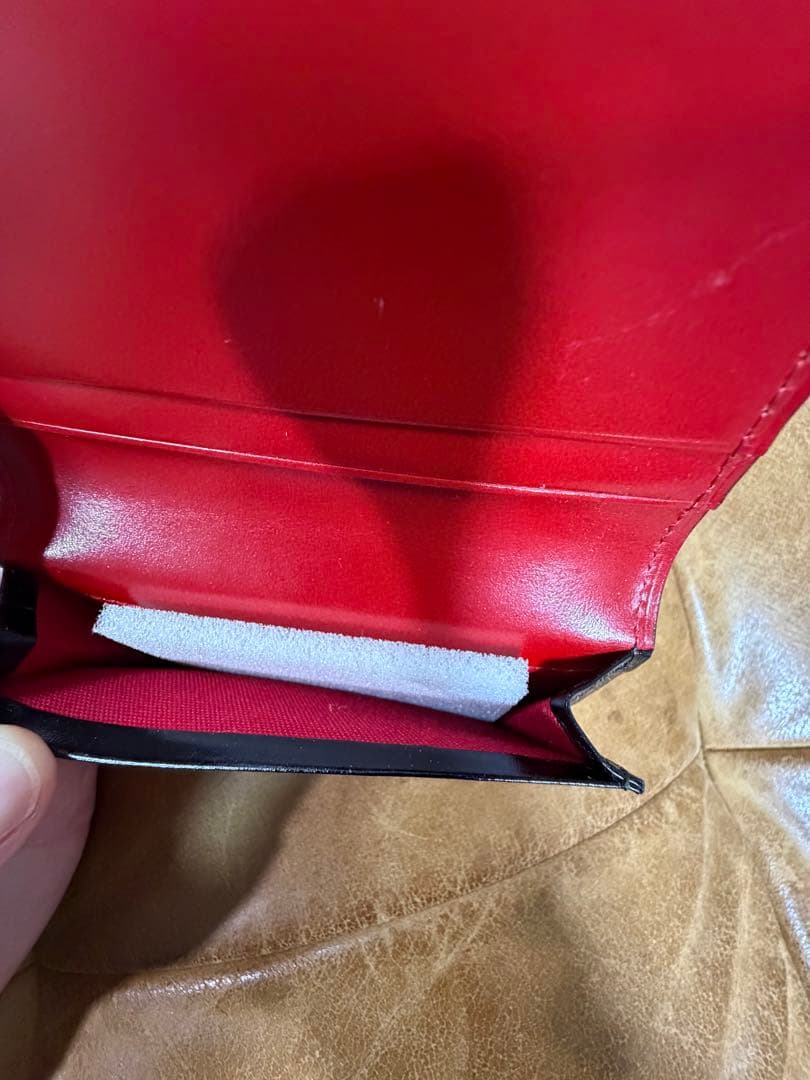 限定値引Vivienne Westwood ビビアン　ブラック名刺入れ　内側赤色