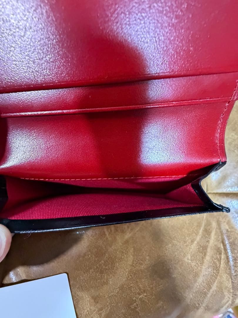 限定値引Vivienne Westwood ビビアン　ブラック名刺入れ　内側赤色