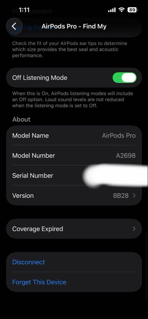【箱・イヤーチップ無】Airpods Pro 第2世代 Lightning