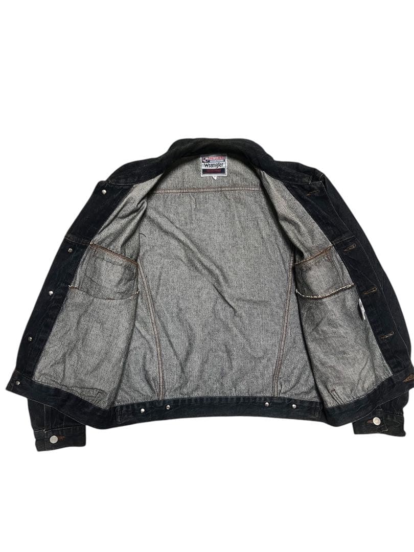 90s Wrangler デニムジャケット Gジャン 3rd型 L相当 濃紺