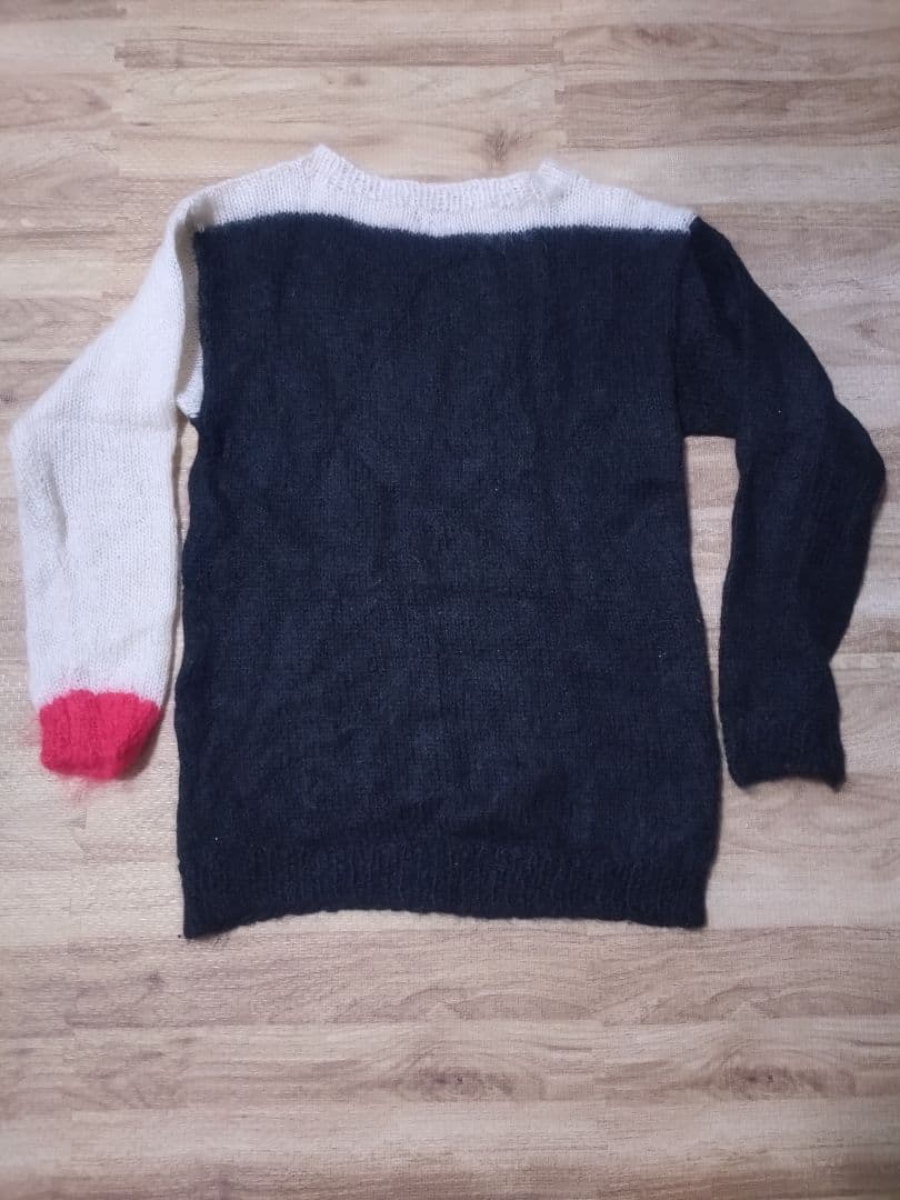 【モヘア・セーター】ハンドメイド・モヘア／ジョニー・ロットン・タイプ（Mサイズ）