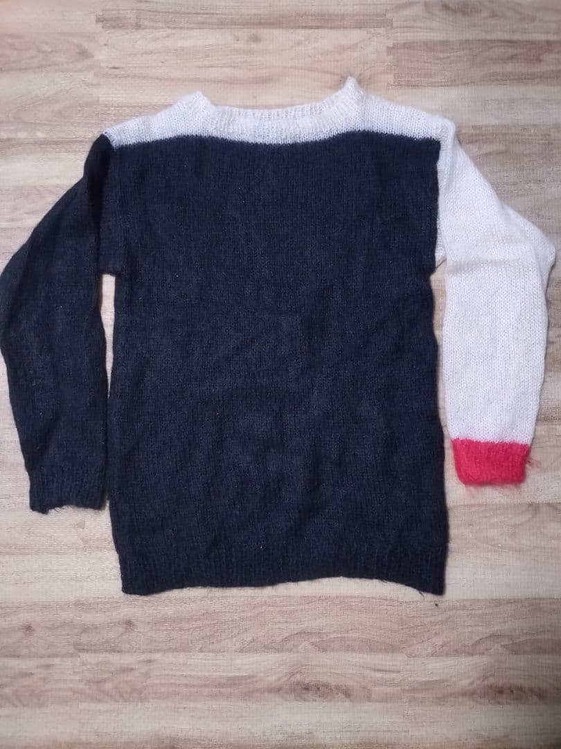 【モヘア・セーター】ハンドメイド・モヘア／ジョニー・ロットン・タイプ（Mサイズ）