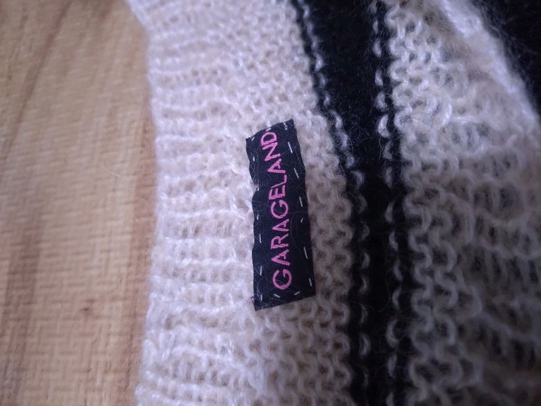 【モヘア・セーター】ハンドメイド・モヘア／ジョニー・ロットン・タイプ（Mサイズ）