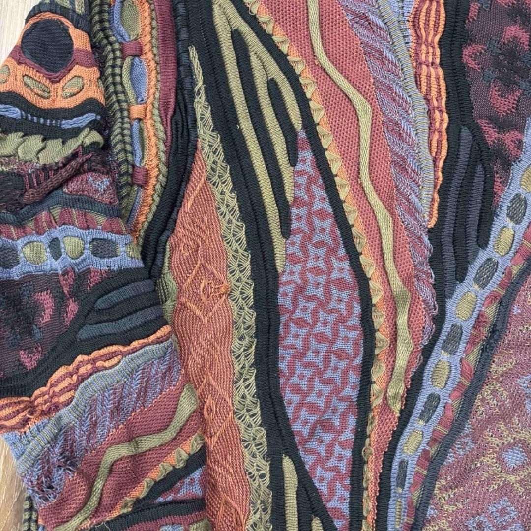 BARACUTA カナダ製 TUNDRA ヴィンテージ 3D 総柄 ニット