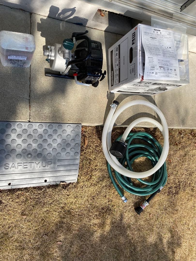 KOSHIN SEV-25L 水中ポンプ 美品 1度だけ使用 散水ホース付き