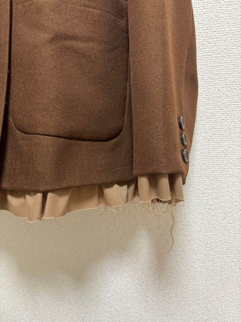 loin nuit フリルレイヤードデザインジャケット