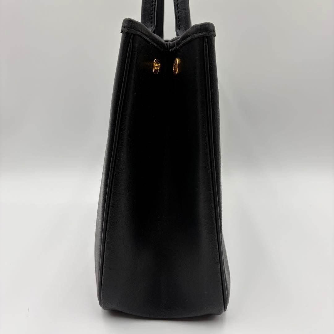 LONGCHAMP ロンシャン ロゾ ハンドバッグ レザー ブラック A4可