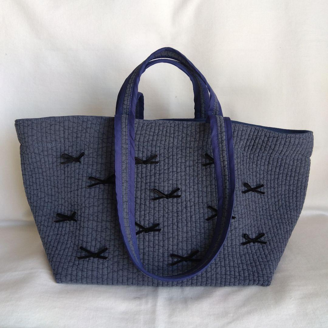 ファスナー 底板ポリ☆トートバッグWハンドル☆ ミルクティー ヌビバッグ