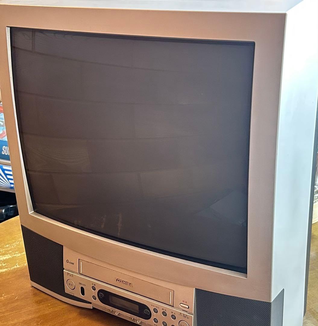 東芝 ブラウン管テレビ 21型 J-21V1 通電確認済み