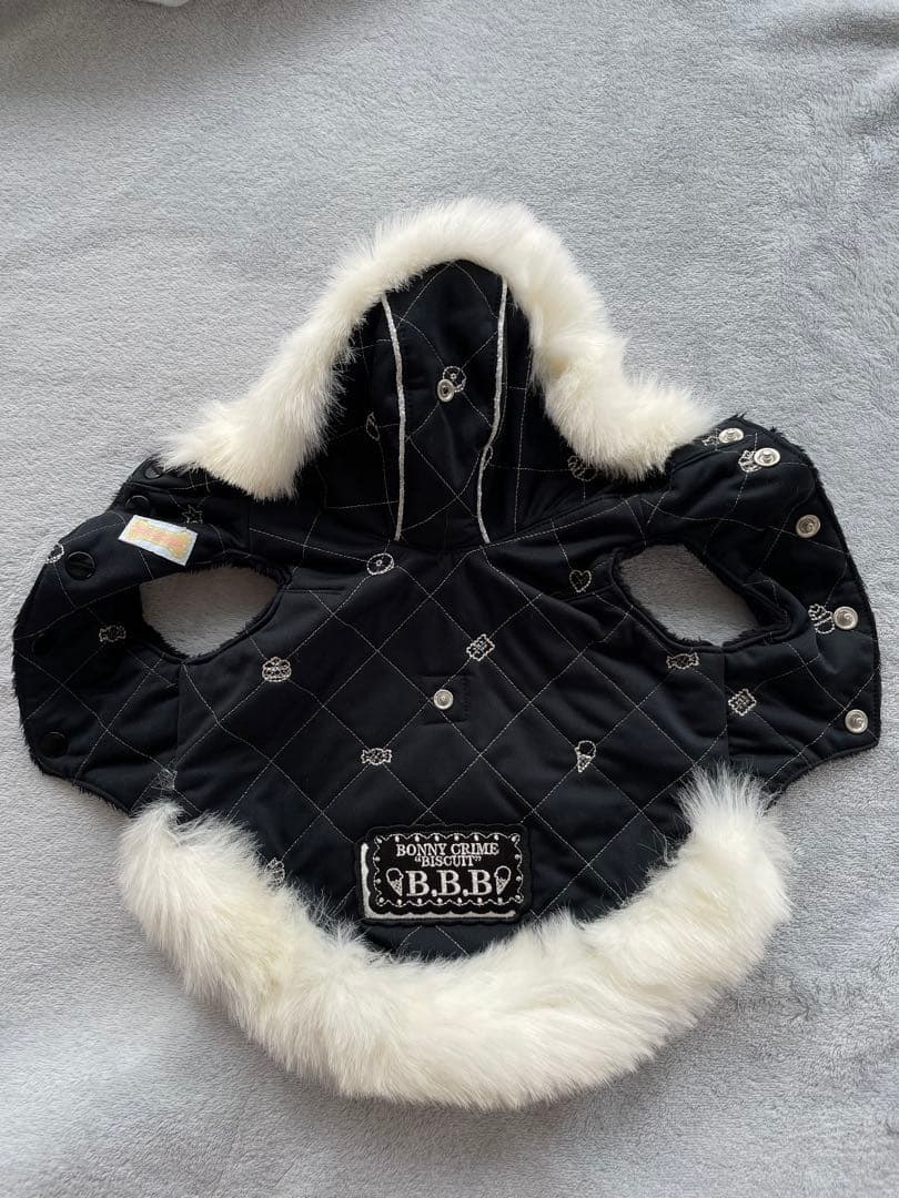 新品　ブルブブ　中綿キルティングコート フード付　Bulbu-Bu SSS 美品