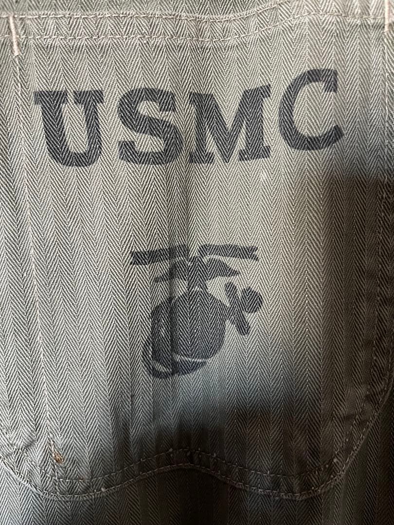 40s 米軍実物 大戦 USMC P41 ヘリンボーンジャケット 状態良　HBT