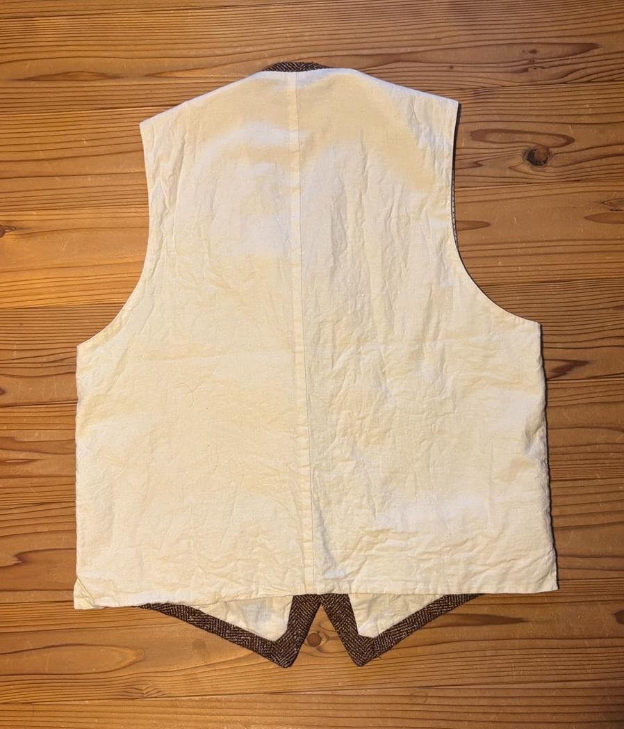 【新品】ザ クルーキットテーラー ベスト 48 オレンジブラウン