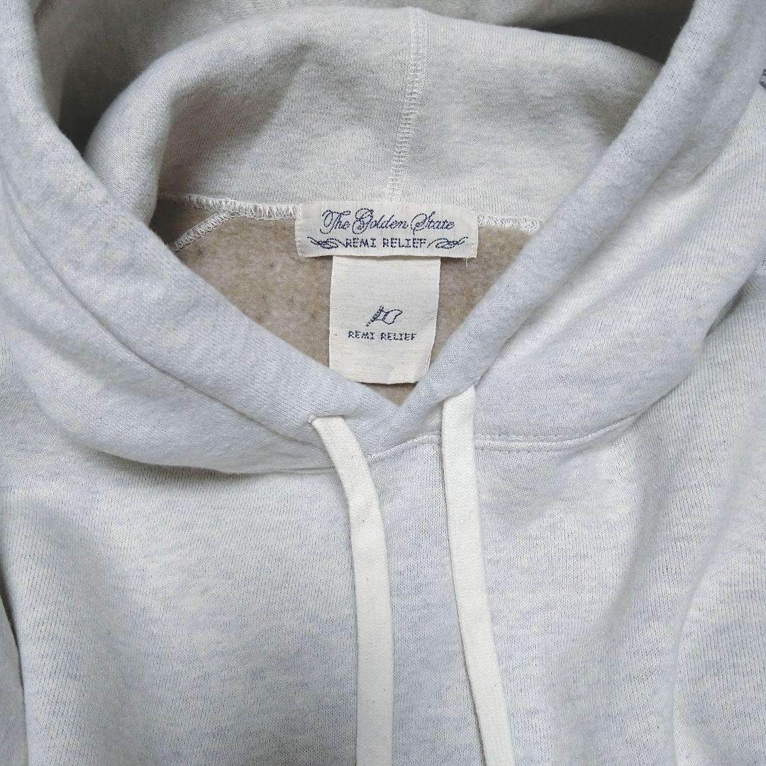 REMI RELIEF　レミレリーフ　ジャズネップ起毛フーディ　ウラケパーカー