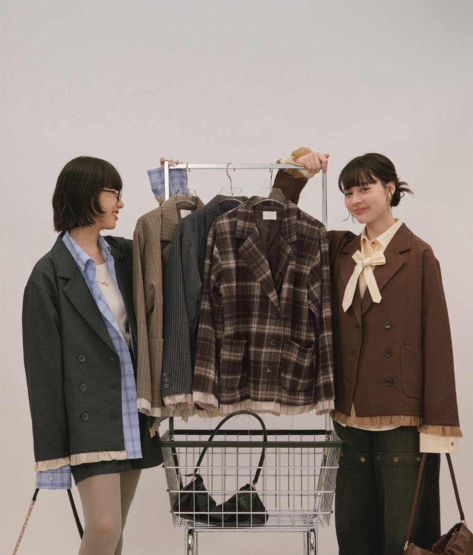 【新品】loin nuit ロワンニュイ フリルレイヤードデザインジャケット