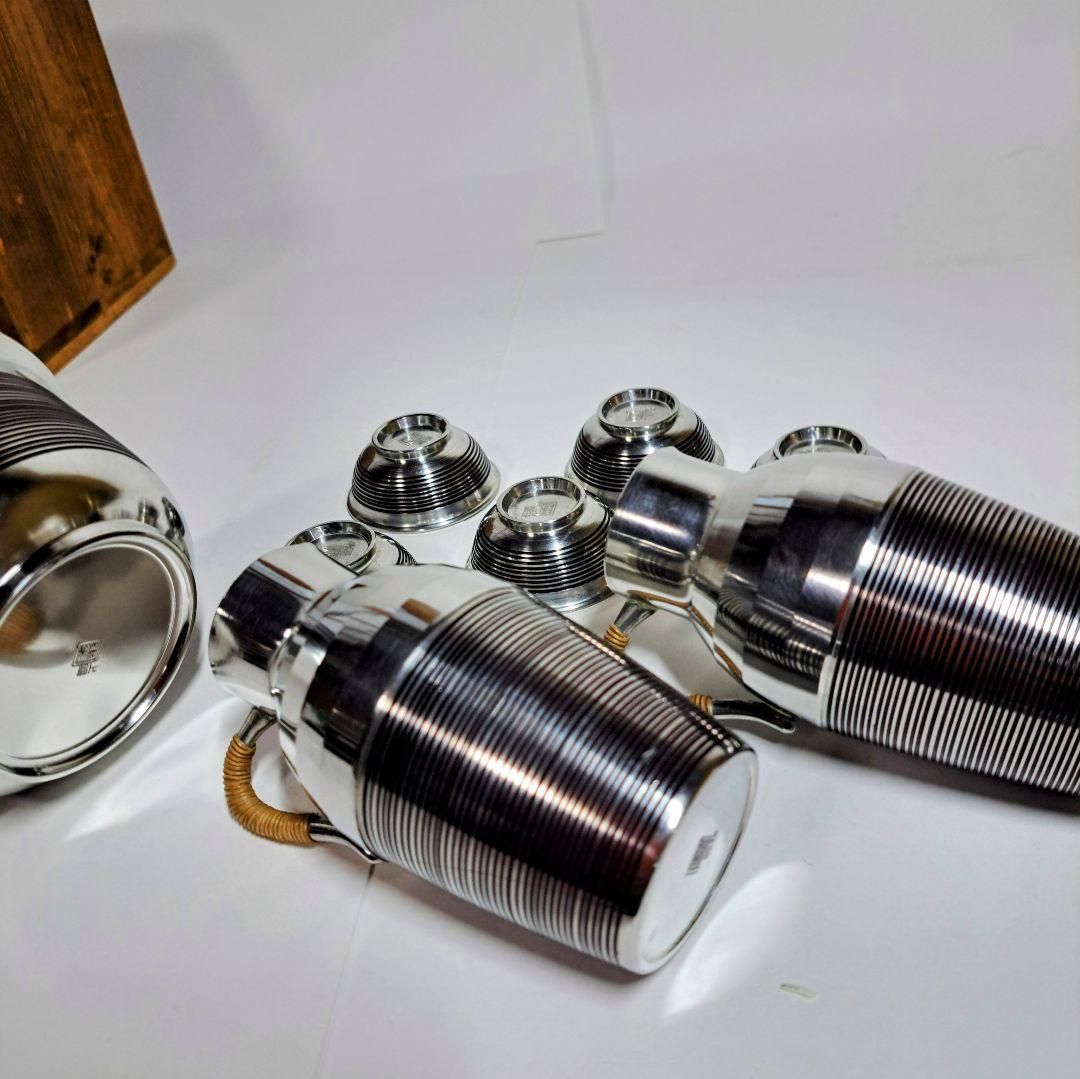 【新品未使用】錫半　酒器　本錫　ぐい呑み　徳利　ちろり　酒盃　昭和レトロ　盃