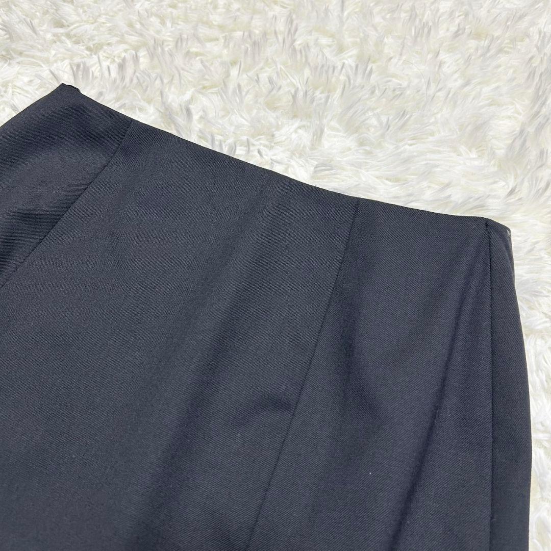 【美品】ラルフローレン スーツ セットアップ フォーマル フレアスカート 黒 S