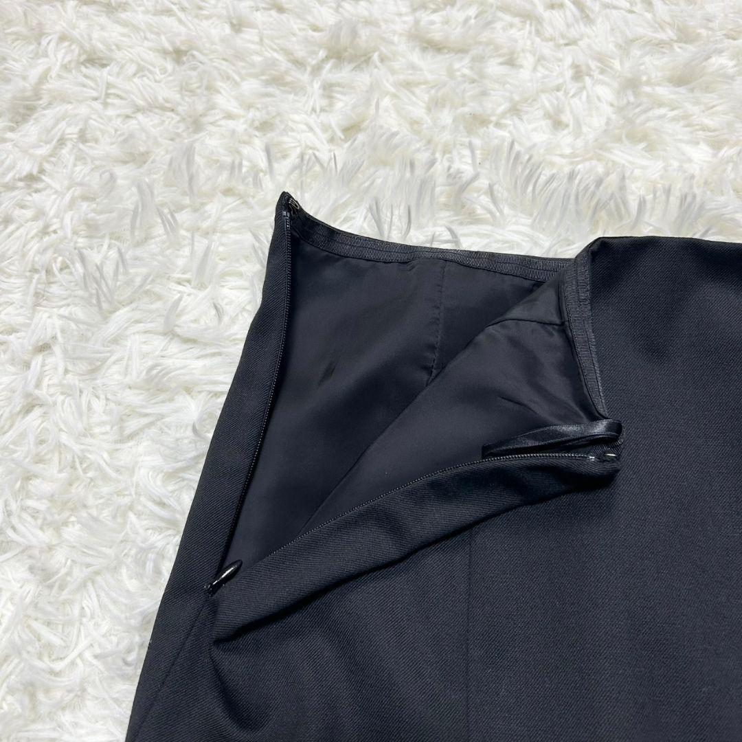 【美品】ラルフローレン スーツ セットアップ フォーマル フレアスカート 黒 S