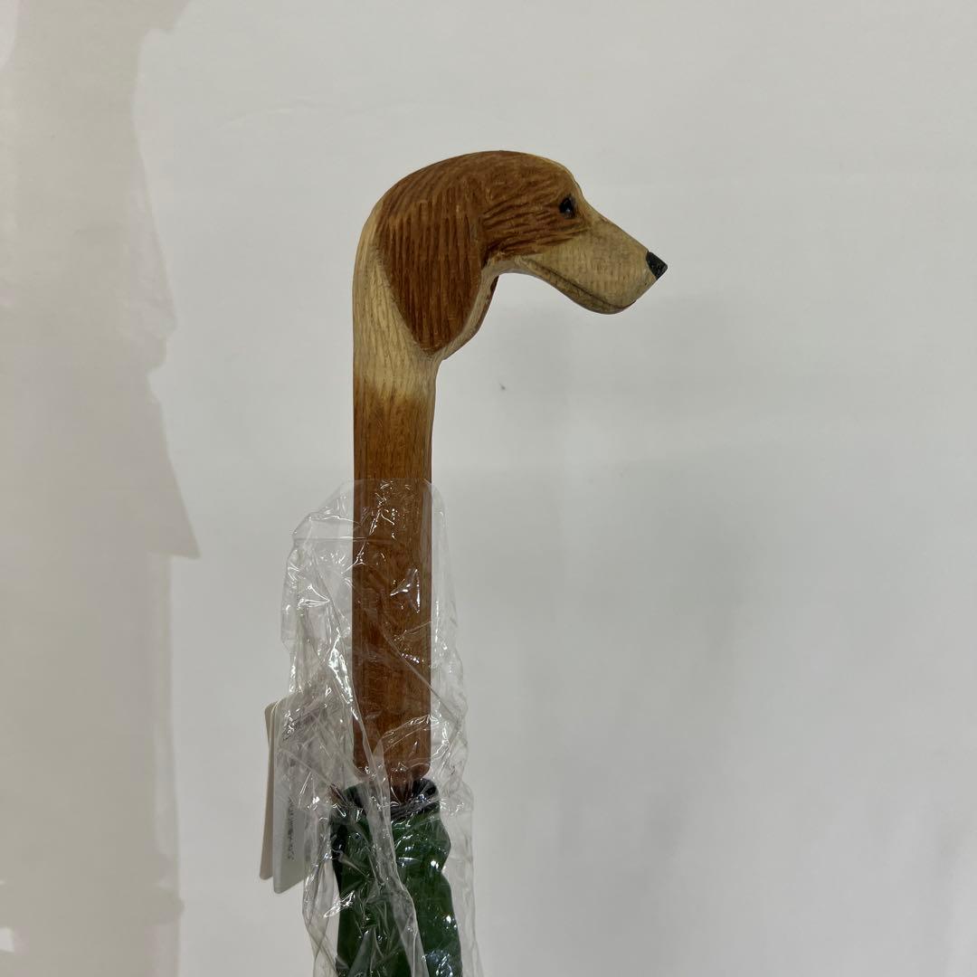 新品未使用　S.YONEDA 傘　米田正一商店　アニマルヘッド　ピュアグリーン