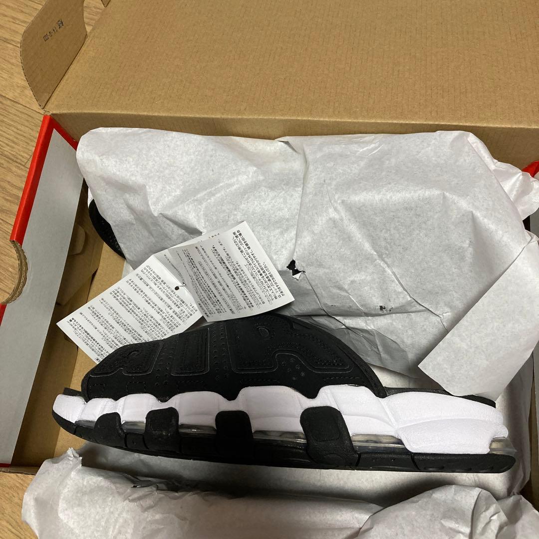 NIKE 27 アップテンポ　27 サンダル　ブラック　メルキャン