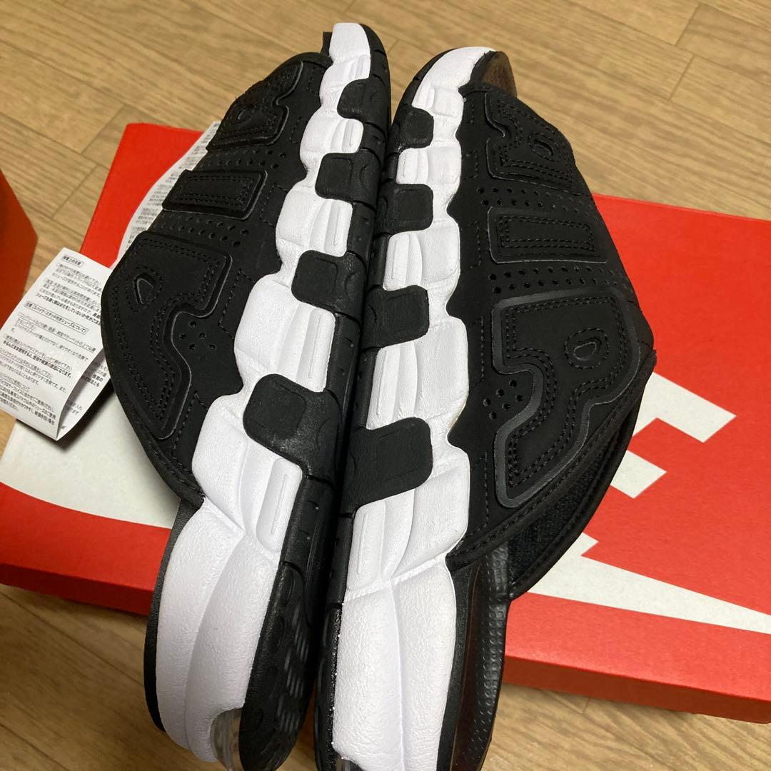 NIKE 27 アップテンポ　27 サンダル　ブラック　メルキャン