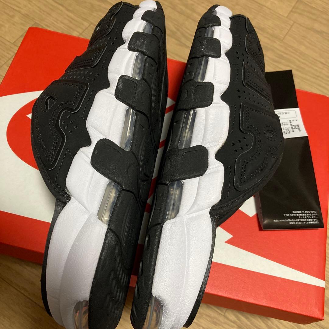 NIKE 27 アップテンポ　27 サンダル　ブラック　メルキャン