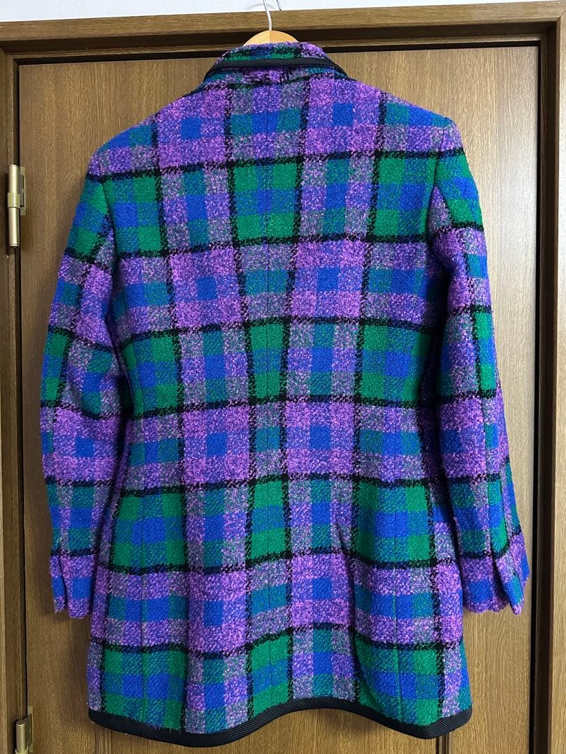 GIANNI VERSACE テーラードジャケット チェック柄