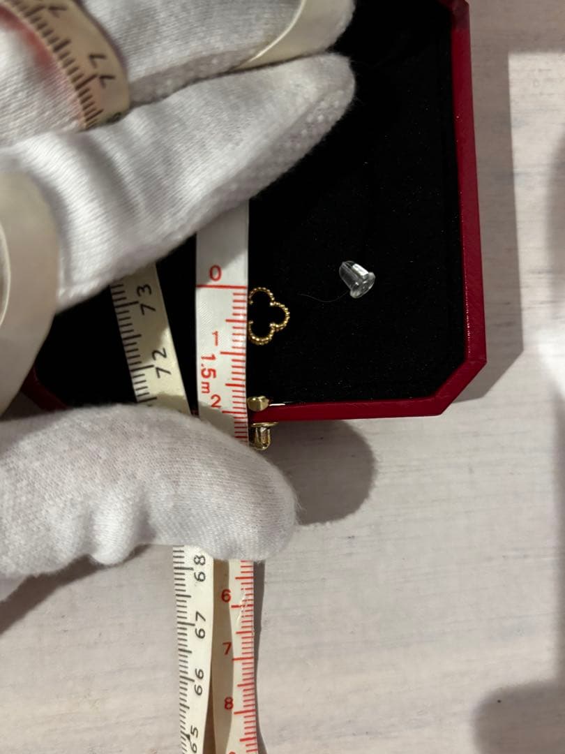 ヴァンクリーフ&アーペル VCA アルハンブラ オニキス ピアス K18 750