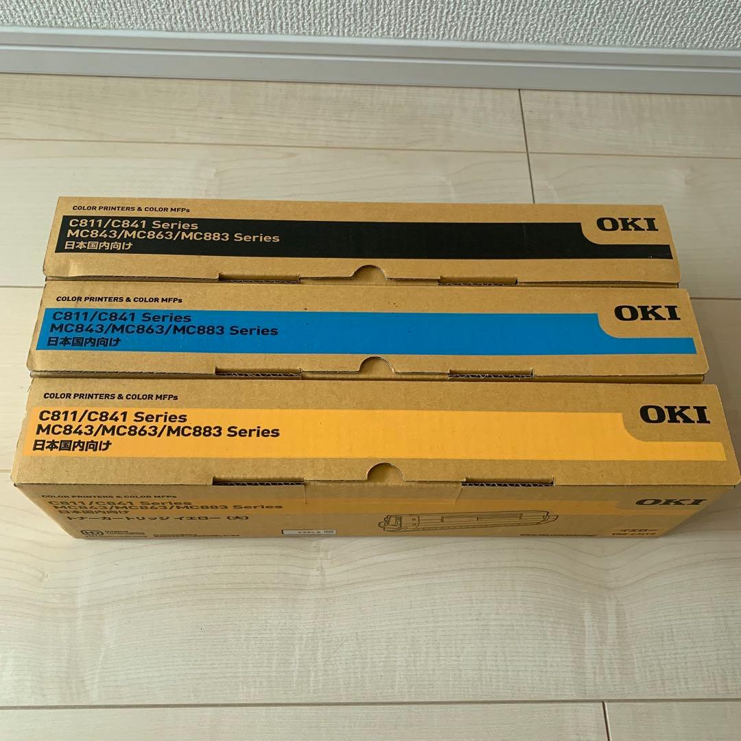 未使用純正OKIトナーTNR-C3LK2 TNR-C3LC2 TNR-C3LY2