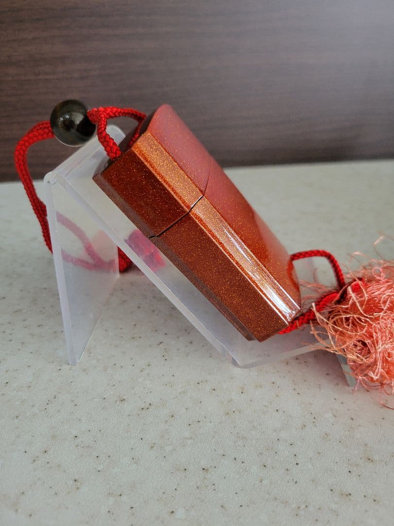 ぽん太郎柳山作　鶴時絵　印籠　印籠　中古