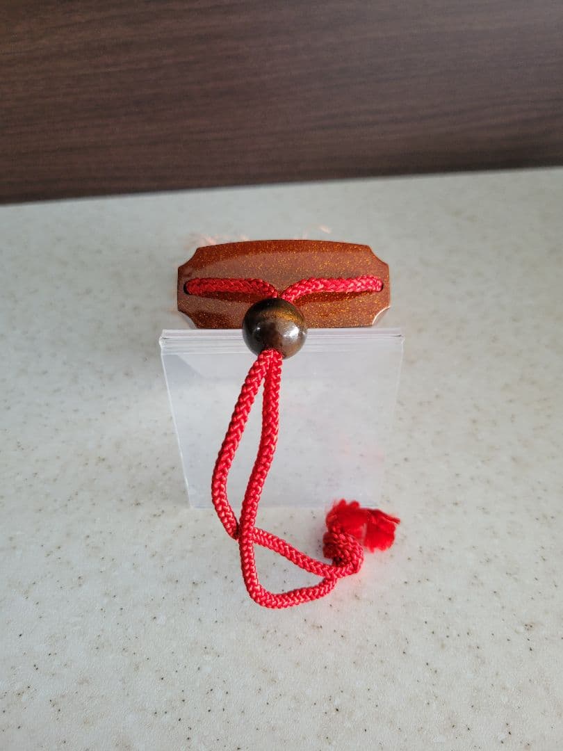 ぽん太郎柳山作　鶴時絵　印籠　印籠　中古