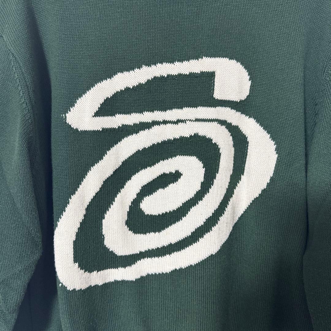 Stussy ステューシー　ダークグリーン ニットセーター M 値下げ可！