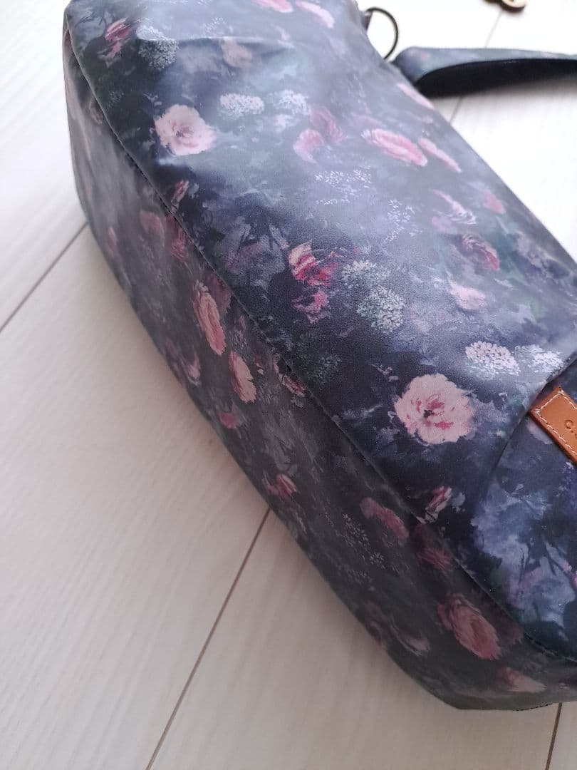 torinoki様　持ち手付　リバティ　魔女子さんノワール　横長ショルダーバッグ