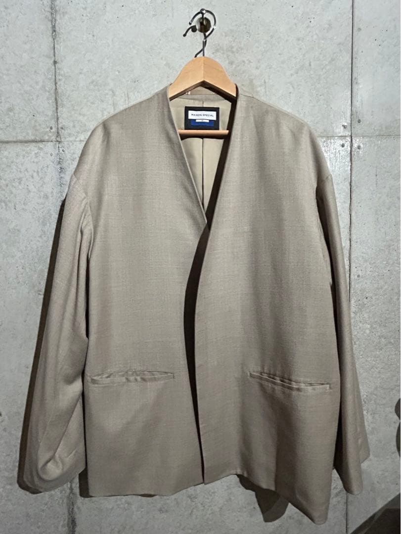 MAISON SPECIAL セットアップ　ベージュ　ウール