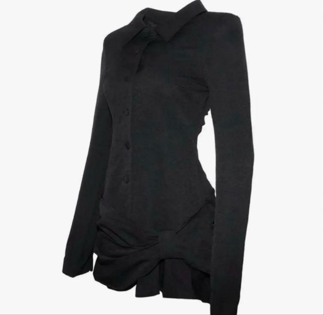 ワンピース theredthread S suit bow dress mini black