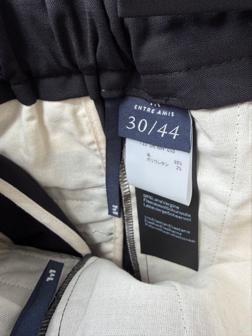 【ラフ】メンズENTRE AMIS パンツ ブラック