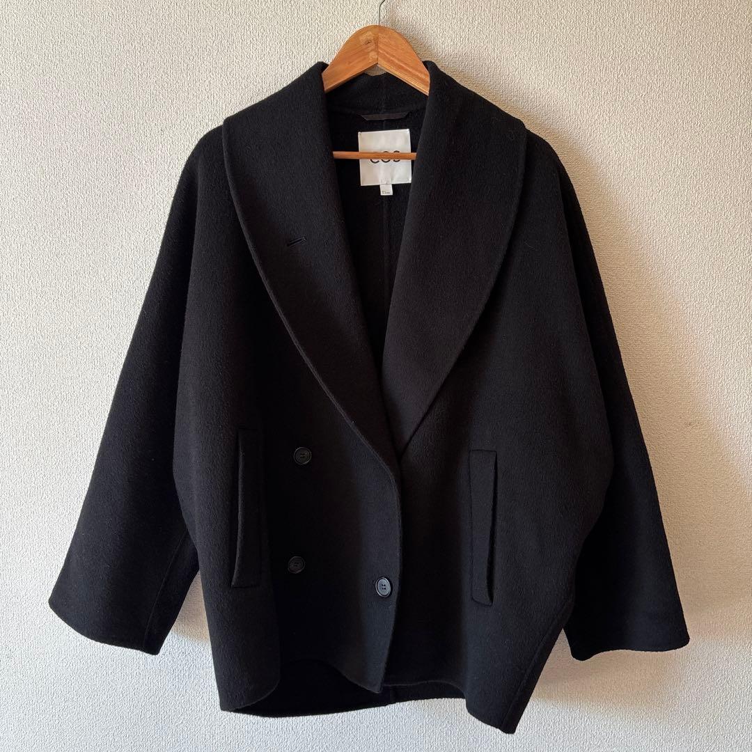 COS ダブルフェイスウールピーコート