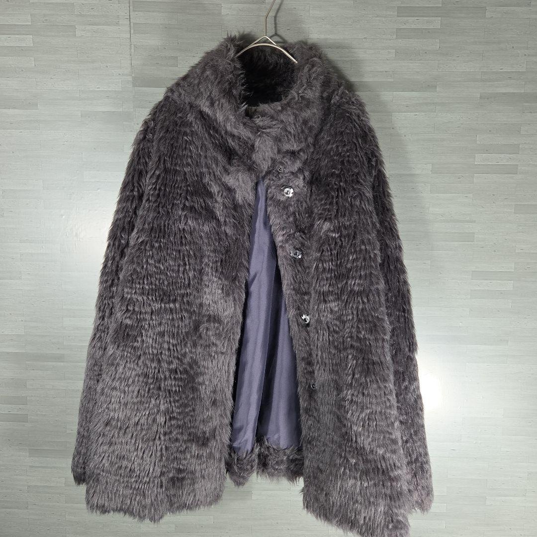 FRAY I.D ECOPEL ハイネックファー ミドルジャケット モダクリル