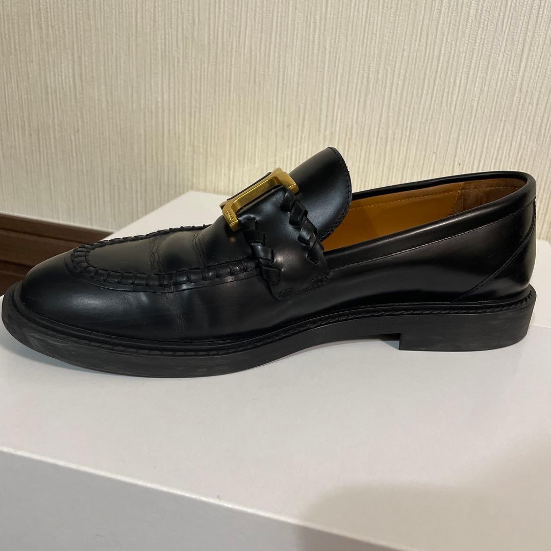 Chloé MARCIE ブラックレザー ローファー 38