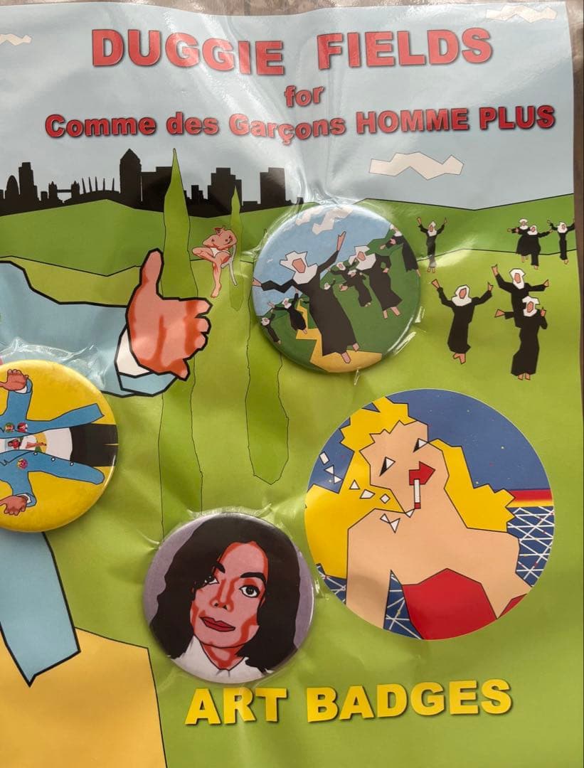 コムデギャルソン プリュス 缶バッジ 新品 真空パック garcons PLUS