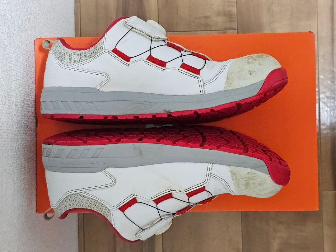 ASICS 安全靴 28㎝ BOAシステム ホワイト/レッド