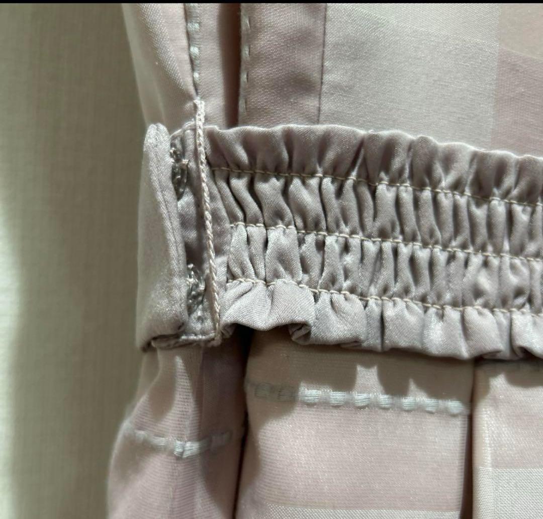 【入手困難】美品メゾピアノジュニア　ブロックチェックワンピースドレスピンク160