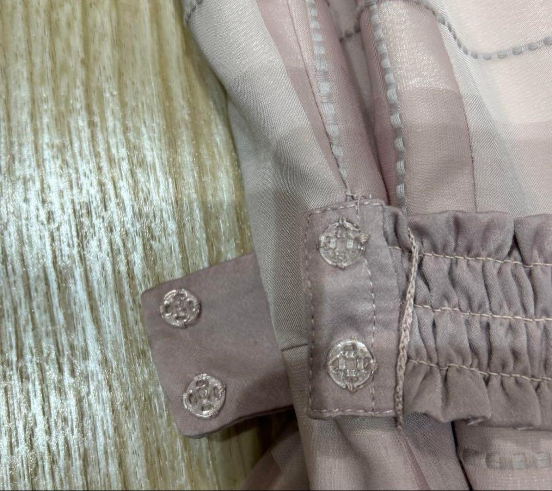 【入手困難】美品メゾピアノジュニア　ブロックチェックワンピースドレスピンク160