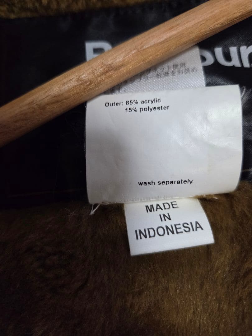 Barbour ビデイルSL用ファーライナー　ブラウン サイズ38