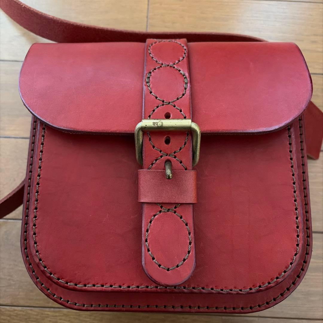 美*空様 【希少・美品】HERZ ヘルツ レザーショルダーバッグ＆ペンケース セ