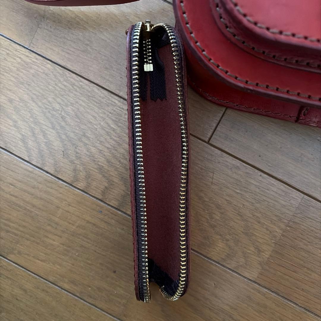 美*空様 【希少・美品】HERZ ヘルツ レザーショルダーバッグ＆ペンケース セ