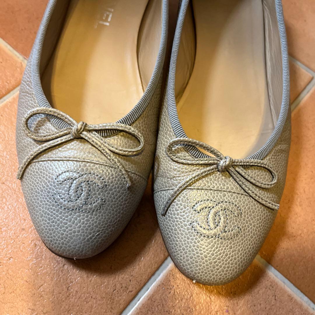 CHANELバレリーナ シャネル サイズ38.5 24 箱無し