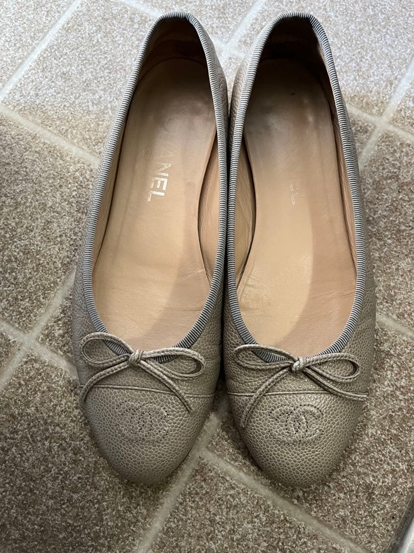 CHANELバレリーナ シャネル サイズ38.5 24 箱無し