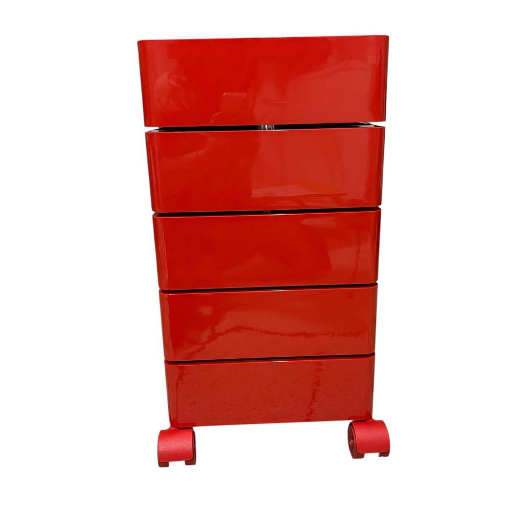 【希少レッド】MAGIS 360° コンテナ 5段 天板なし