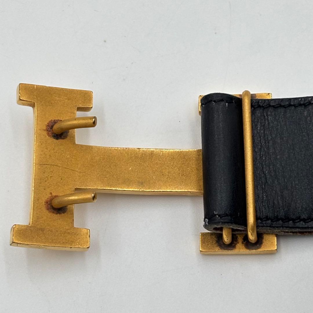 HERMES エルメス コンスタンス Hバックル ボックスカーフ レザーベルト