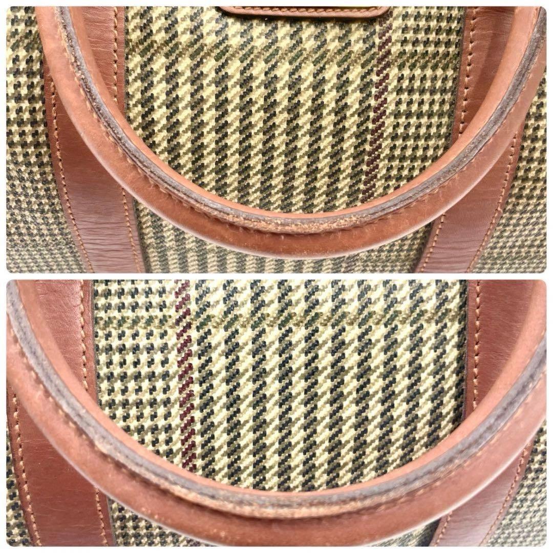 付属品完備 美品 ポロラルフローレン ボストンバッグ 2way 千鳥格子 総柄